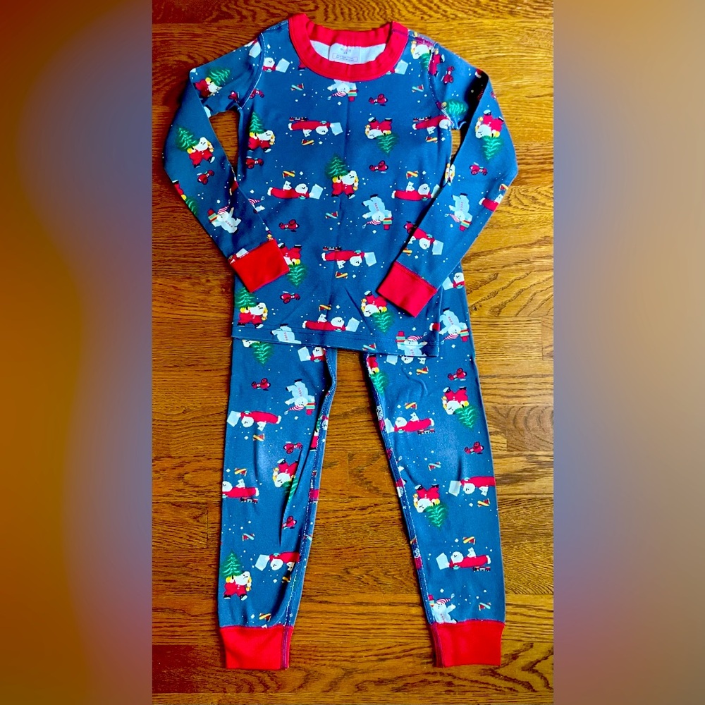 Hanna Andersson Christmas print pj set size 110/5